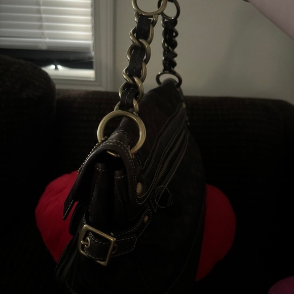 Vintage Rare Coach Handbag/Brown - Picture 4 of 12